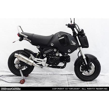 WirusWin ウイルズウィン スリップオンマフラー タイプ：スポーツタイプ / サイレンサーオプション：ブラックカーボン仕様 グロム MSX125 HONDA ホンダ | WirusWin | 03