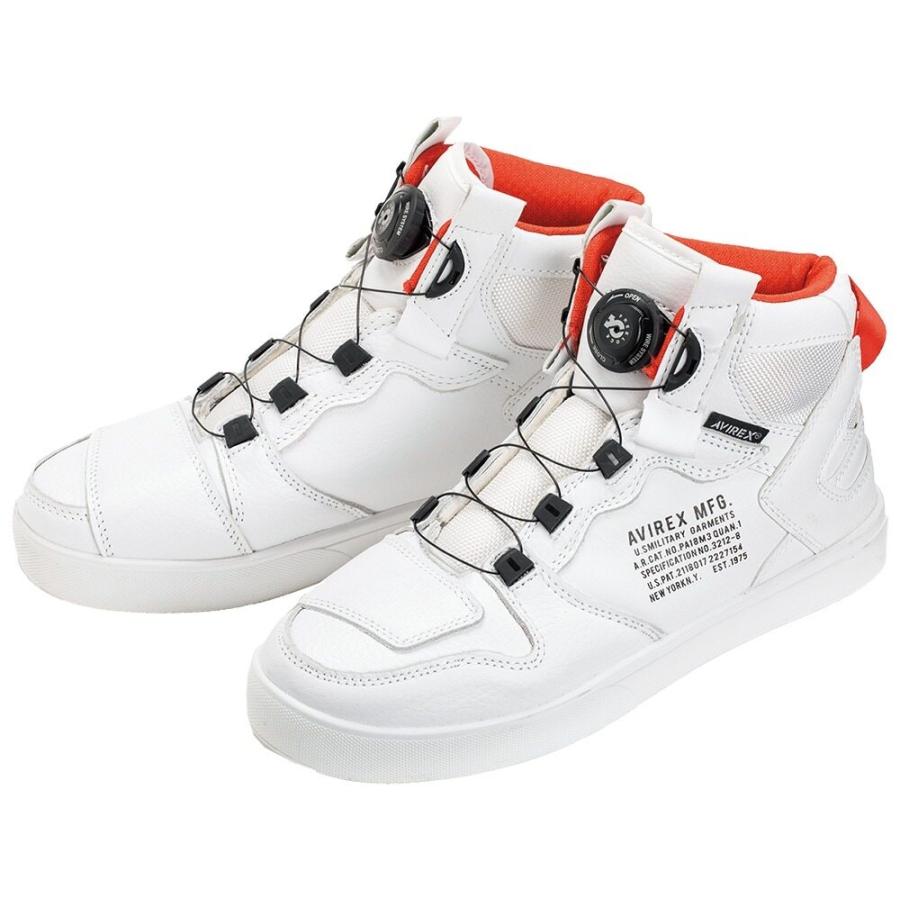 AVIREX アヴィレックス DICTATOR MC［ディクテイター MC ホワイト］ライディングシューズ サイズ：29cm ライディングシューズ フットウェア | AVIREX