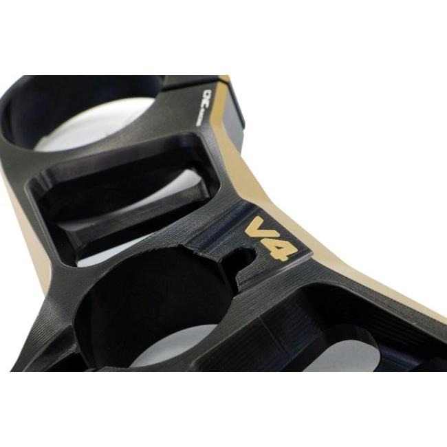 CNC Racing シーエヌシーレーシング トップブリッジ カラー：ブラック／ブロンズ PANIGALE V4 R S SP SP2 30° ANNIVERSARIO 916 DUCATI ドゥカティ ハンドル | CNC RACING | 02