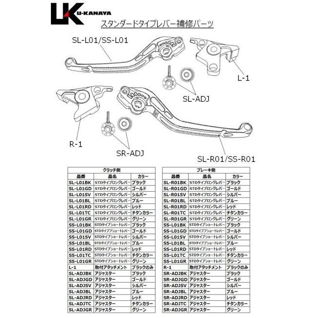 U-KANAYA（ユーカナヤ） スタンダードタイプ アルミビレットレバー