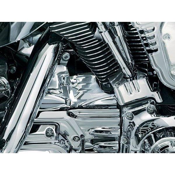 Kuryakyn クリアキン リアマスターシリンダーベースカバー HARLEY-DAVIDSON ハーレーダビッドソン マスターシリンダータンクキャップ・リザーバーカバーの画像
