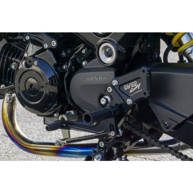OVER オーヴァー バックステップ 4ポジション カラー：ブラックアルマイト仕上げ GROM HONDA ホンダ ステップ 足回り_3