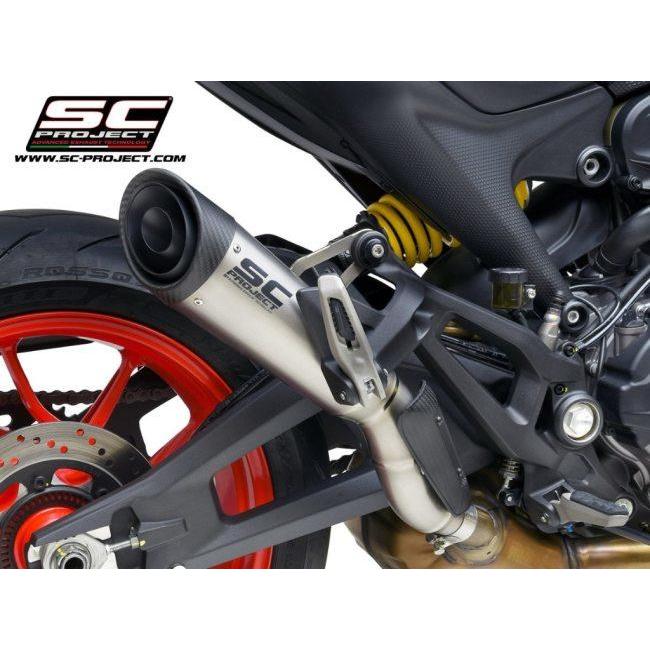 SC-PROJECT SCプロジェクト S1 スリップオンサイレンサー＆フルチタンリンクパイプ【公道走行可】 MONSTER 937 DUCATI ドゥカティ スリップオンマフラーの画像