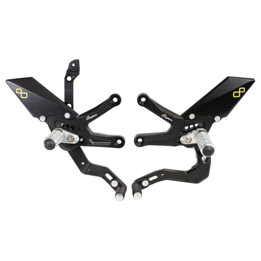 LighTech ライテック アジャスタブル ステップキット ステップバー：固定式 ZX10R ZX10RR KAWASAKI カワサキ KAWASAKI カワサキ 24964529ウ