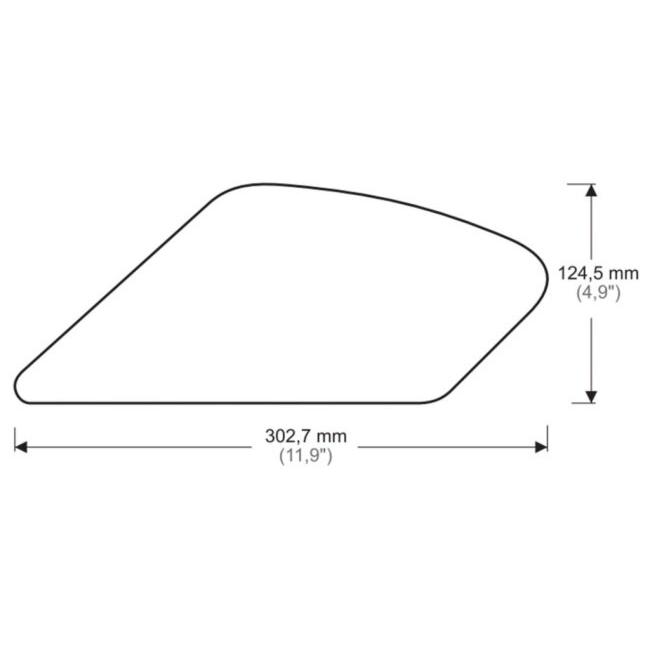 Puig プーチ サイドタンクパッド (SIDE TANK PADS) カラー：ブラック MONSTER 1200R 1200S 1200 797 Plus 821 DARK DUCATI ドゥカティ ニーグリップパッド 外装 | Puig | 03