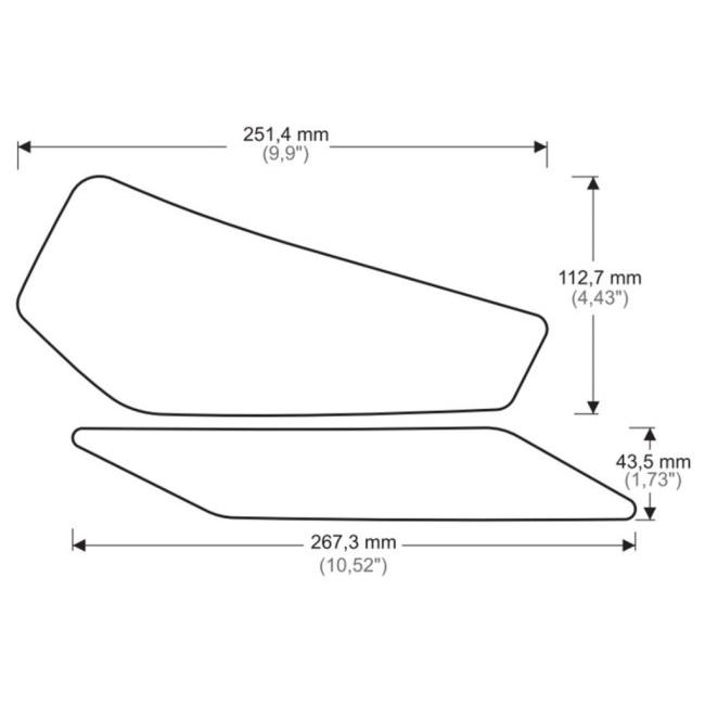 Puig プーチ サイドタンクパッド (SIDE TANK PADS) カラー：クリア NINJA 400 NINJA 250 KAWASAKI カワサキ KAWASAKI カワサキ｜webike｜03