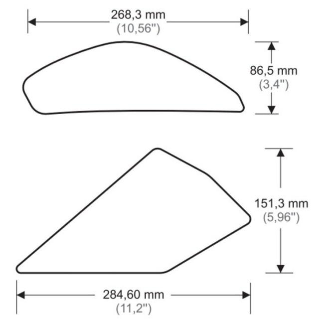 Puig プーチ サイドタンクパッド (SIDE TANK PADS) カラー：ブラック ZX-10R NINJA KRT PERFORMANCE KAWASAKI カワサキ ニーグリップパッド タンク関連 外装 | Puig | 04