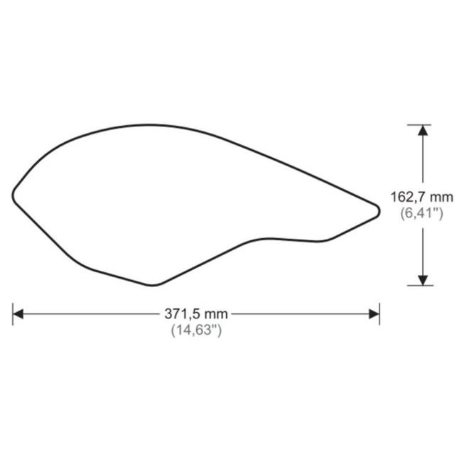 Puig プーチ サイドタンクパッド (SIDE TANK PADS) カラー：クリア DAYTONA 675 R STREET TRIPLE S RS TRIUMPH トライアンフ ニーグリップパッド タンク関連 | Puig | 04