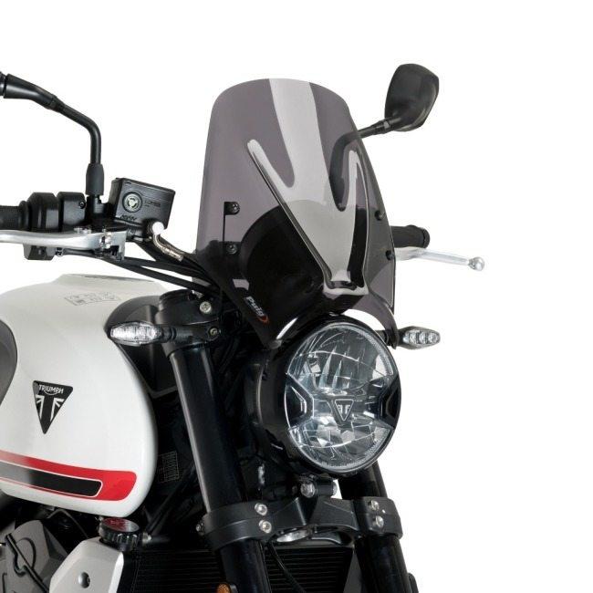 Puig プーチ ニュージェネレーションNKスクリーン (SPORT) カラー：ダークスモーク TRIDENT 660 TRIUMPH トライアンフ スクリーン 外装_3