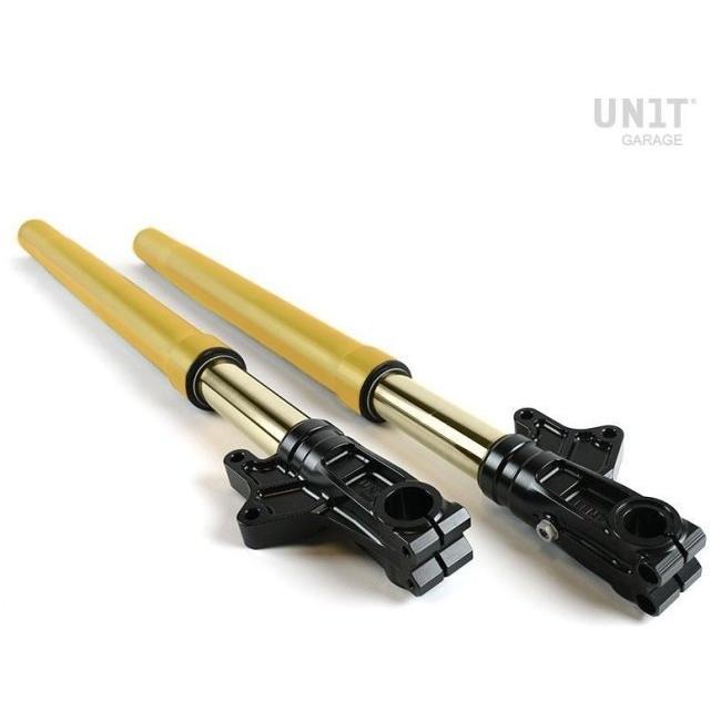 UNIT GARAGE ユニットガレージ カートリッジUSD フォークキット Rider weight：90-110kg / Usability of the bike：on road カラー：ゴールド BMW 足回り | UNIT GARAGE | 01