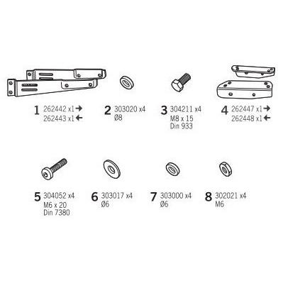 SHAD シャッド シーシーバー用トップマスターフィッティングキット  KAWASAKI カワサキ YAMAHA ヤマハ HONDA ホンダ 車体用バッグ・ケース | SHAD | 02