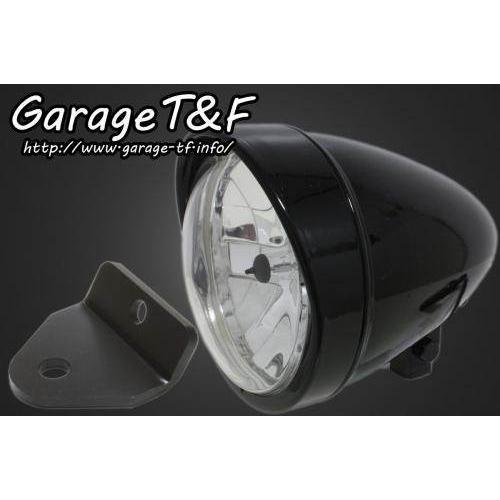 Garage T＆F - Garage T\u0026F 車宿り 5.75inロケット花火ともし火＆ライトステー(手あいH)一揃いの道具 ロケット花火ともし火仕上：黒いこと仕上 マグナ50 HONDA ホンダ 前照灯 ヘッドライトASSY-ライト、レンズ
