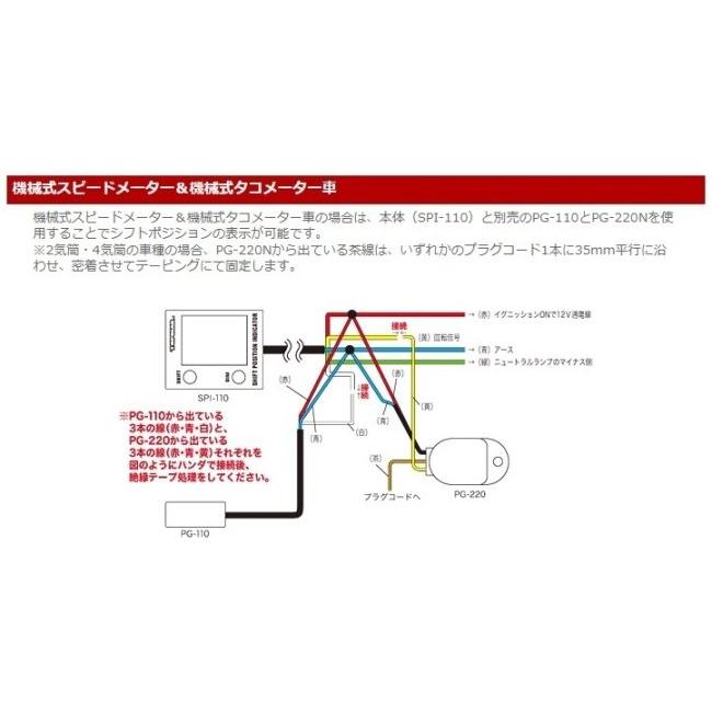 PROTEC（プロテック） SPI-110MS シフトポジションインジケーター
