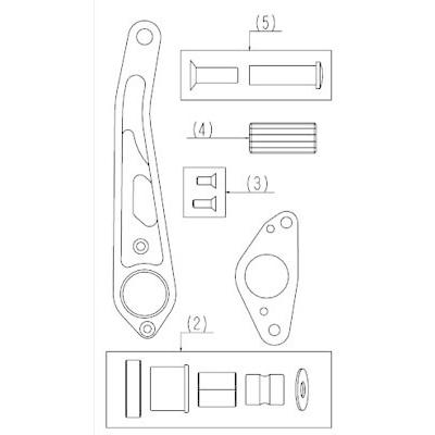 SPICE スパイス ブレーキペダルASSY 【C1タイプ】 カラー：シルバー ブレーキペダル ステップ 足回り_1