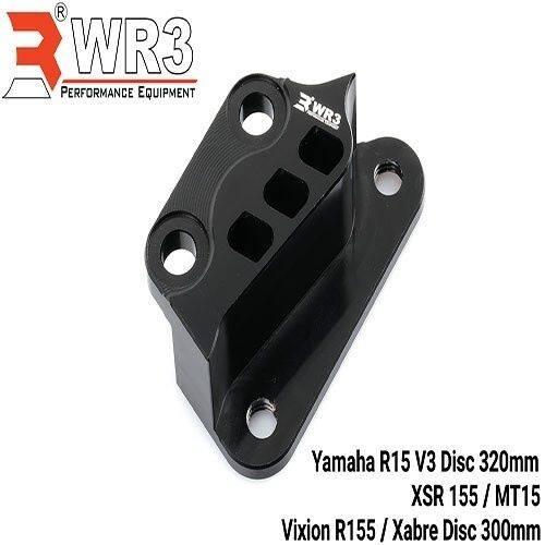 WR3 ダブルアールスリー フロントキャリパーサポート BREMBO用 カラー：ブラック MT-15 V-IXION R155 XABRE XSR155 YZF-R15 YAMAHA ヤマハ ブレーキ | WR3 | 01