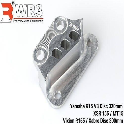 WR3 ダブルアールスリー フロントキャリパーサポート BREMBO用 カラー：ブラック MT-15 V-IXION R155 XABRE XSR155 YZF-R15 YAMAHA ヤマハ ブレーキ | WR3 | 02
