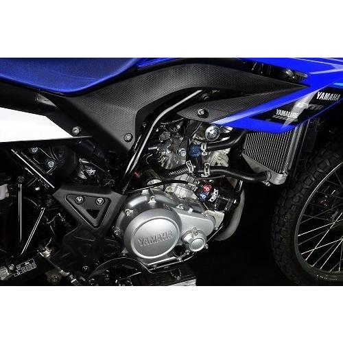 荒巻リアショック強化タイプ280mm黒/青 強化荒巻きリアショック 280mm