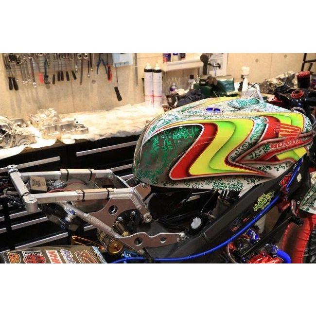 T2 Racing T2レーシング アルミシートレール＆ガソリンタンクセット【Racers Series】 タンクキャップカラー：ブルー NSR250R HONDA ホンダ フレームの画像