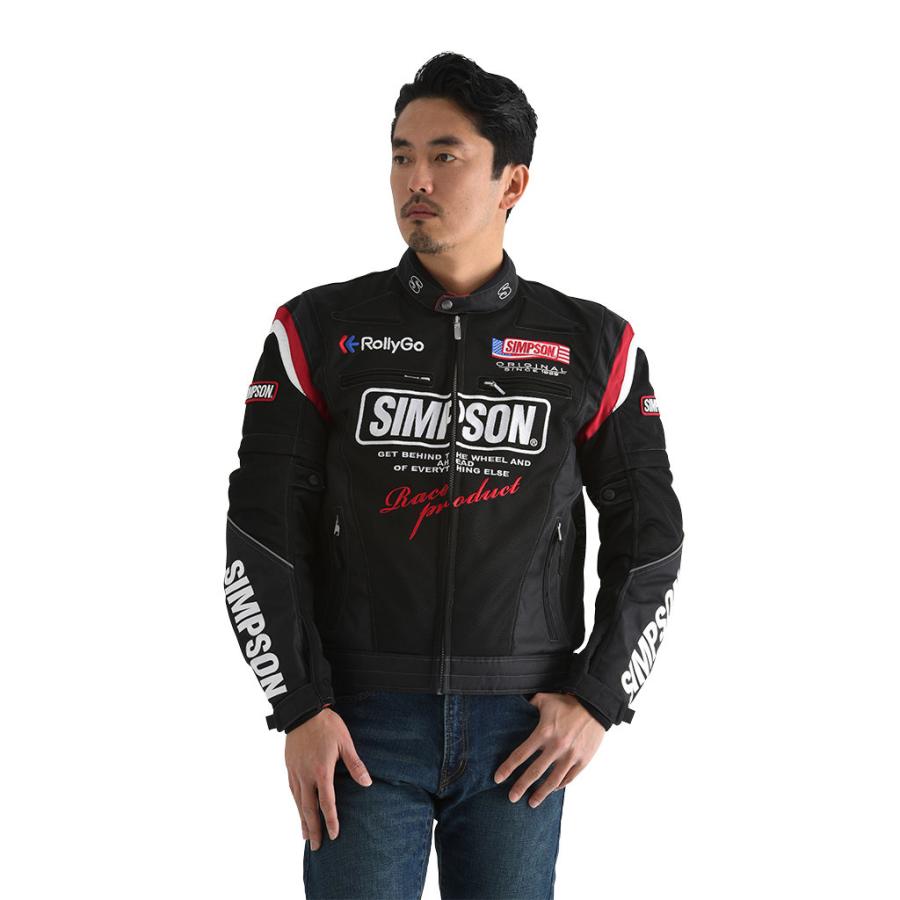 SIMSON メッシュバイクジャケット　LL SIMPSON（シンプソン） NSM-2202 Riders Mesh Jacket［ライダース