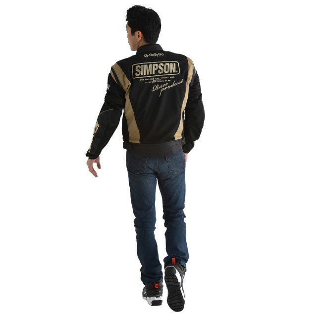 【美品】SIMPSON バイクジャケット ライディングジャケット Mサイズ 34%OFF/特価】SIMPSON(シンプソン)ライダーズメッシュジャケット