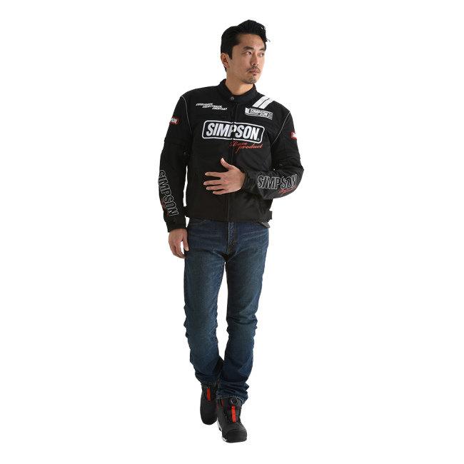 シンプソン　スリーシーズンジャケット　M SIMPSON（シンプソン） NSM-2203 Riders Mesh Jacket［ライダース