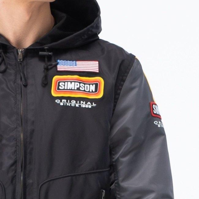 SIMPSON（シンプソン） NSM-2206 Riders VintageLogo Hoodies