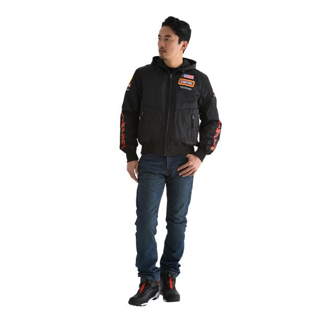 SIMPSON（シンプソン） NSM-2206 Riders VintageLogo Hoodies