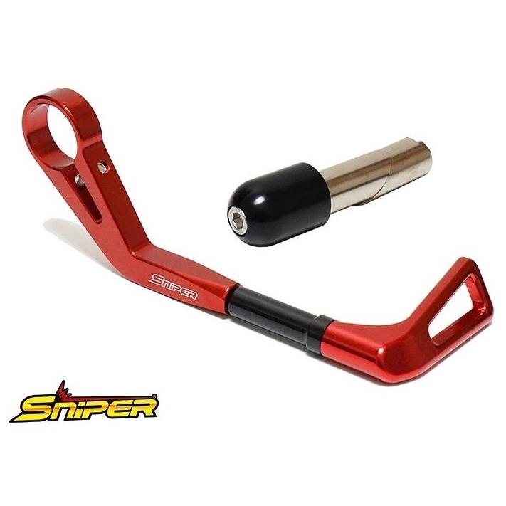SNIPER スナイパー アルミ製ブレーキレバーガード カラー：レッド レバーガード ハンドル
