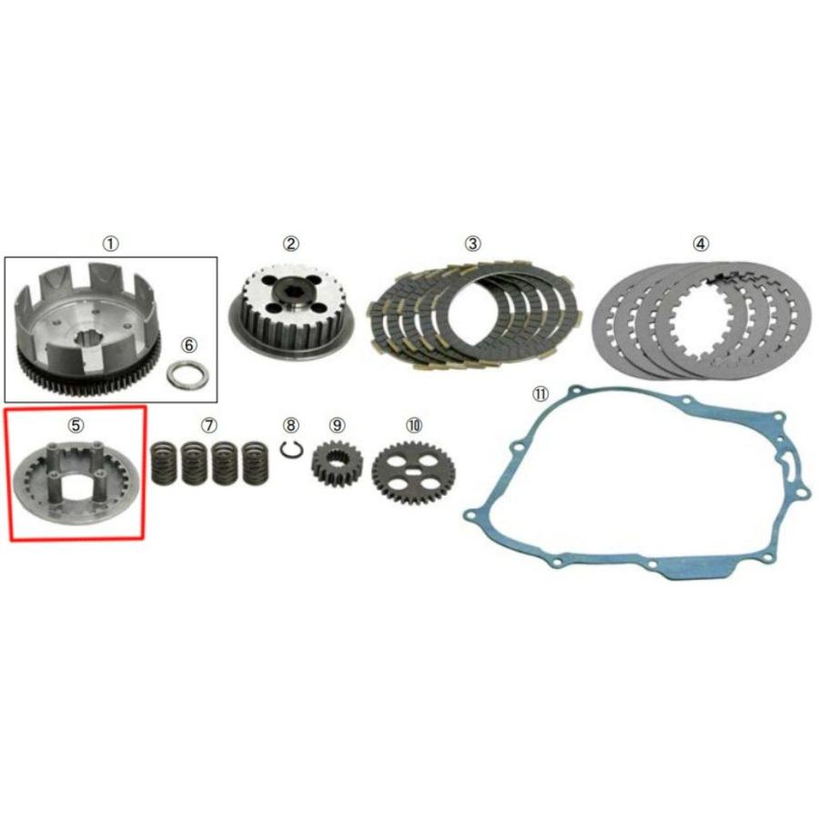 純正部品 GPZ750ターボ用 クラッチ・フリクションプレート