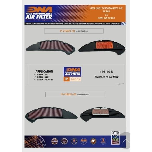 DNA ディーエヌエー 車種別モトフィルター N-MAX125 N-MAX155 TRICITY125 YAMAHA ヤマハ エアクリーナー・エアクリーナーエレメント 吸気関連 エンジン