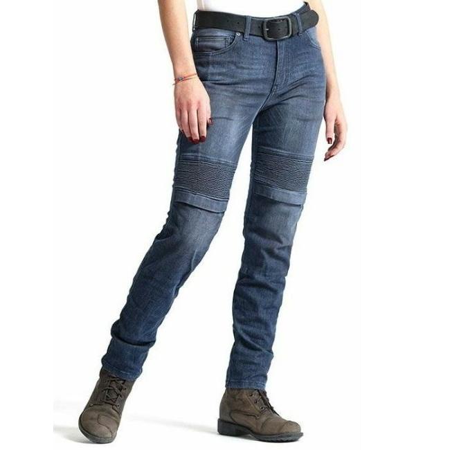 PANDO MOTO パンドモト Rosie Navy Plain ライディングパンツ 