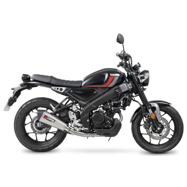 SCORPION スコーピオン セルケトテーパー フルエキゾーストマフラー タイプ：ブラッシュステンレススチール／重量：3.04kg XSR125 YAMAHA ヤマハ マフラーの画像