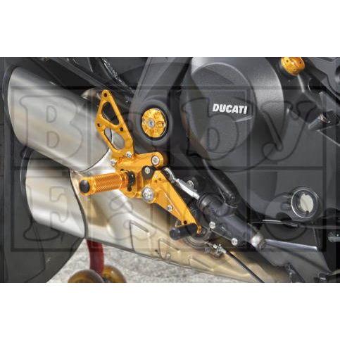 BABYFACE ベビーフェイス パフォーマンスステップキット カラー：ゴールド / タイプ：シフタースイッチ非装着車用 DIAVEL1260 DIAVEL1260S DUCATI ドゥカティ