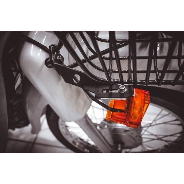 オレンジ フォグランプ メタル製 ブラケット式 PIRANHA ピラニア フォグランプブラケット スーパーカブ Super Cub