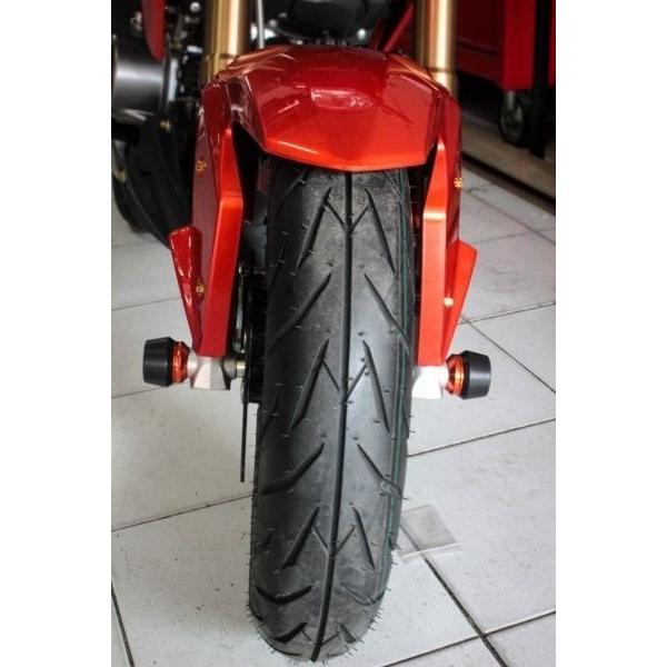 PIRANHA PIRANHA:ピラニア Front Axle Stainless ＋ Protection Z-125 カラー：Black Z125 プロ KAWASAKI カワサキ｜webike｜12