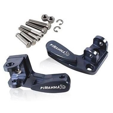 PIRANHA ピラニア Rear Footrest Adapter CNC X-MAX 300 カラー：Grey XMAX 300 XMAX250 YAMAHA ヤマハ YAMAHA ヤマハ｜webike｜02