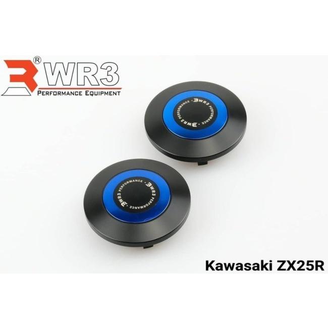 3点セットキャップ WR3 ダブルアールスリー フレームホールキャップ カラー：ブラック ZX