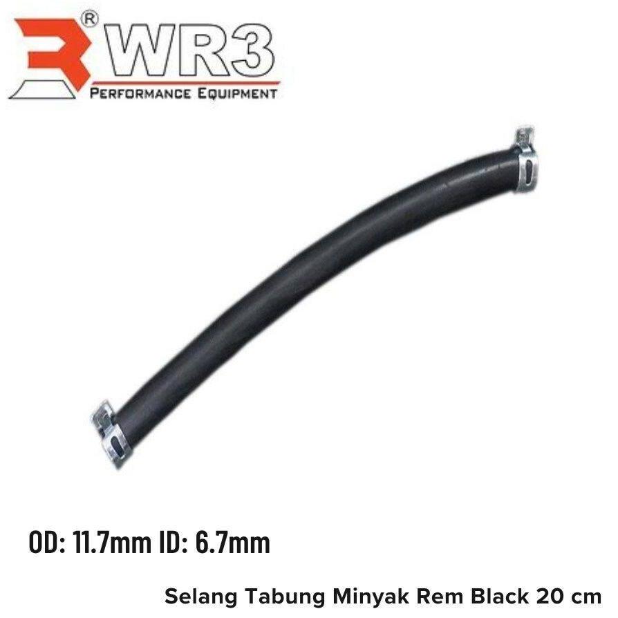 WR3 ダブルアールスリー Brake Fluid Reserver Hose Type：Black Silver / Type：20cm マスタータンクホース ブレーキ | WR3