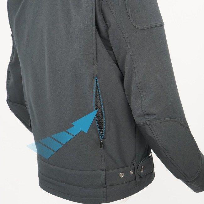 ROUGH＆ROAD ラフ＆ロード エアスルーソフトシェルストレッチライディングZIPジャケット サイズ：XL オールシーズンジャケット ジャケット アパレル_3