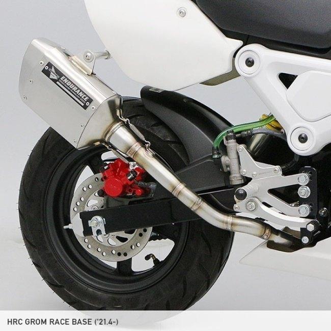 ENDURANCE マフラー本体 グロムにて使用 取り付け金具付き ENDURANCE（エンデュランス） R2マフラーセット GROM HONDA ホンダ