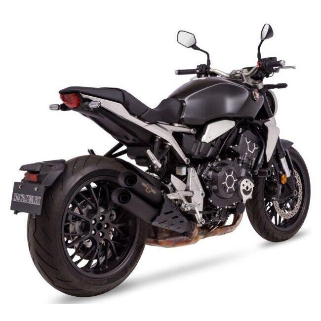 MORIWAKI ENGINEERING モリワキエンジニアリング スリップオンマフラー CROSS-SHORT TWIN [クロスショート ツイン] カラー：ブラック(耐熱ブラック) CB1000R