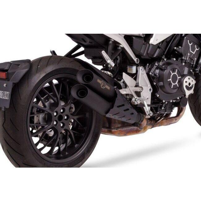 MORIWAKI ENGINEERING モリワキエンジニアリング スリップオンマフラー CROSS-SHORT TWIN [クロスショート ツイン] カラー：ブラック(耐熱ブラック) CB1000R