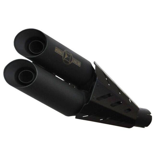 MORIWAKI ENGINEERING モリワキエンジニアリング スリップオンマフラー CROSS-SHORT TWIN [クロスショート ツイン] カラー：ブラック(耐熱ブラック) CB1000R