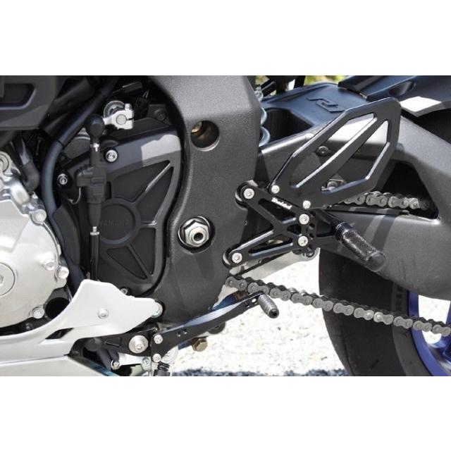 WOODSTOCK ウッドストック バックステップキット カラー：オールシルバー YZF-R1 YAMAHA ヤマハ バックステップ ステップ 足回り