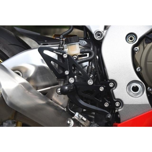 WOODSTOCK ウッドストック バックステップキット カラー：オールシルバー CBR1000RR HONDA ホンダ バックステップ ステップ 足回り_1