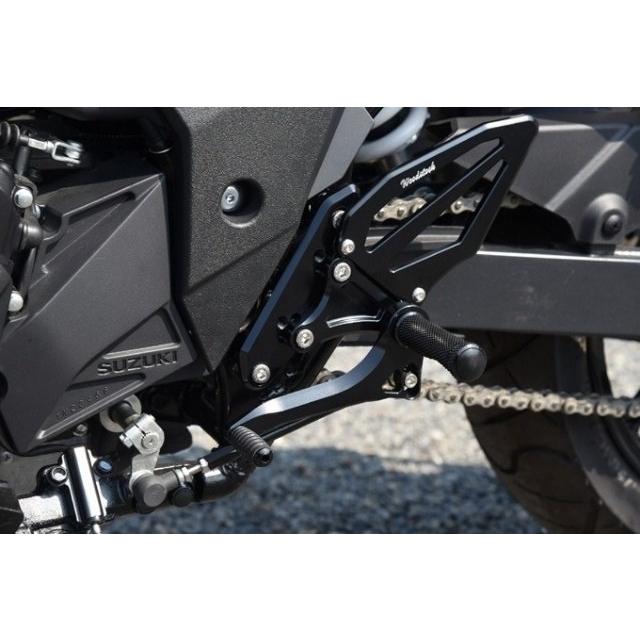 WOODSTOCK ウッドストック バックステップキット カラー：オールシルバー GSX-250R SUZUKI スズキ バックステップ ステップ 足回り