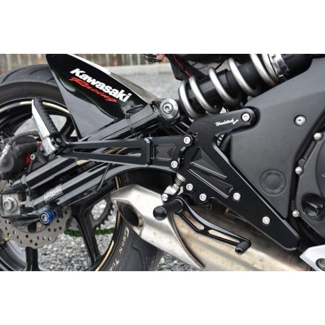 WOODSTOCK ウッドストック タンデム仕様ステップキット カラー：オールブラック Ninja400 KAWASAKI カワサキ タンデムステップ・タンデムブラケット ステップ