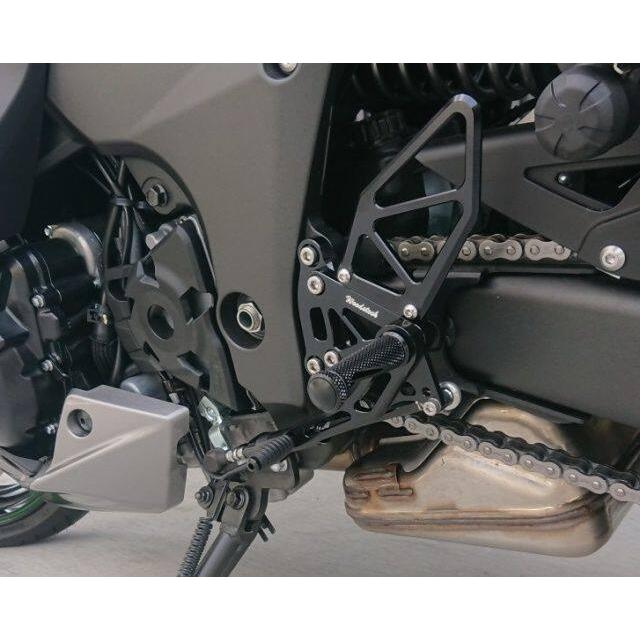 WOODSTOCK ウッドストック カワサキクイックシフター対応 バックステップ カラー：オールシルバー Ninja1100SX SE Z1100 KAWASAKI カワサキ ステップ 足回り_2