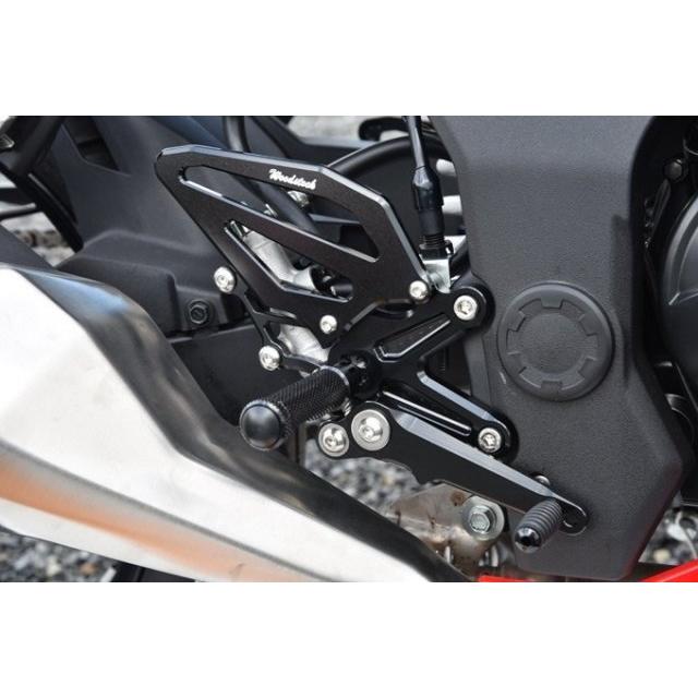 WOODSTOCK ウッドストック バックステップキット カラー：オールシルバー Ninja250SL KAWASAKI カワサキ バックステップ ステップ 足回り