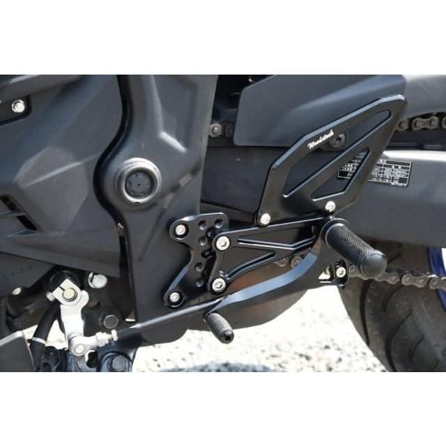 WOODSTOCK ウッドストック バックステップキット カラー：オールシルバー YZF-R3 YZF-R25 MT-03 MT-25 MT03 YAMAHA ヤマハ バックステップ ステップ 足回り